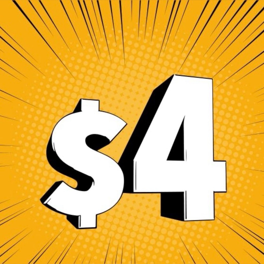 $4 starts on all, thank you!!💛🎉🎉💛